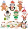 12 Pack Christmas Crafts for Kids Christmas Foam Stickers with Snowman Penguin Santa Claus Elf Gingerbread Man Reindeer Pattern Christmas Arts and Crafts DIY for Kids Boys Girls